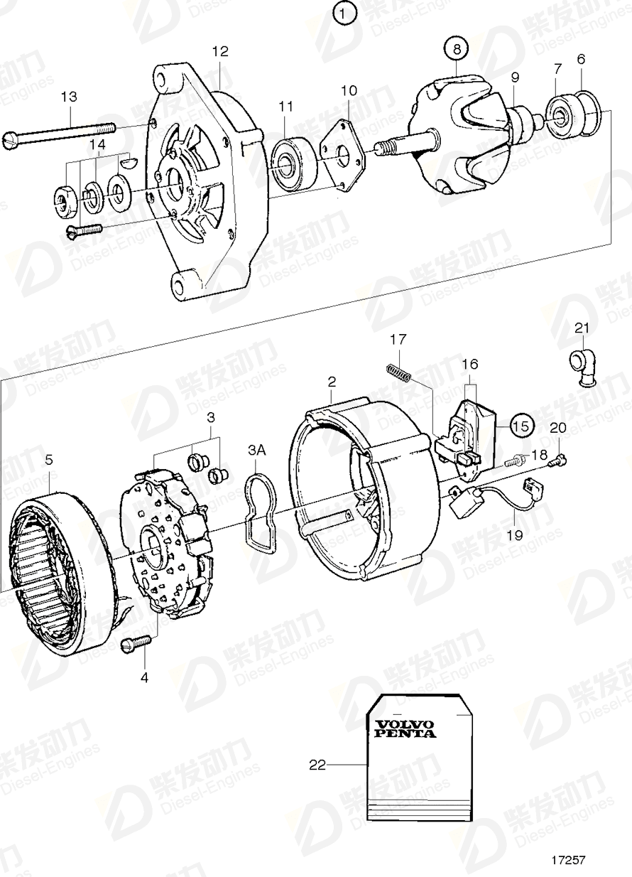 volvo penta Screw 3523052 Drawing volvo penta Screw 3523052 Drawing